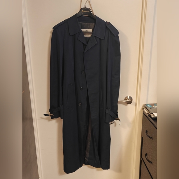 Aquascutum Navy Blue Vintage Trench 38 - Picture 8 of 9